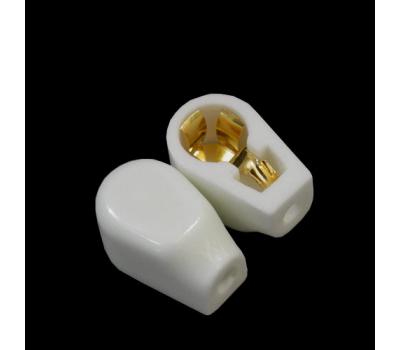 Medium Ceramic Gold Plated Tube Anode Cap (1 PC)