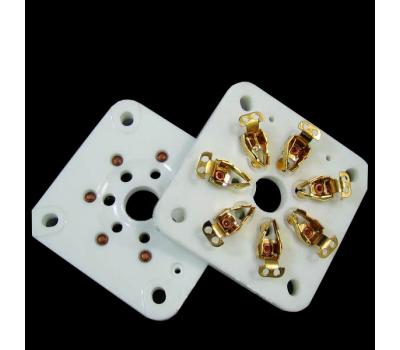 Ceramic 7-Pin Gold Plated Tube Socket (1 PC)