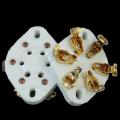 Ceramic 6-Pin Gold Plated Tube Socket