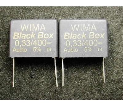 WIMA Black Box 0.33uF 400V Polypropylene Film Metallized Electrodes Capacitor (1PC)