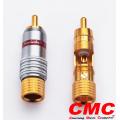 CMC 8236-WU 24K Gold Plated RCA Male Plu...