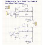 TC3 Three Band Tone Control PCB (Bass, Mid-range and Treble) (Stereo)