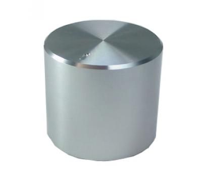 Silver 34mm x 30mm Aluminum Rotary Knob