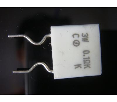 Cement 0.1 Ohm 3W Non-inductance Resistor