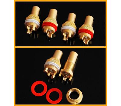 Gold Plate RCA Female Chassis Connector (2 PCS)