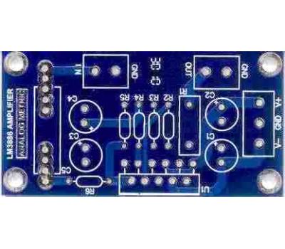 2x LM3886 68W Power Amplifier Mono PCB