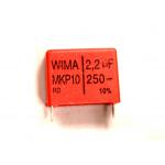 WIMA MKP10 2.2uF 250V Polypropylene Film Metallized Electrodes Capacitor