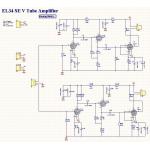 EL34 SE S1 Single-end Tube Amplifier 10W+10W Complete Kit (Stereo)