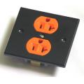 STD Black Dual Outlet AC Power Socket Adapter US