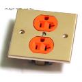 STD Gold Dual Outlet AC Power Socket Ada...